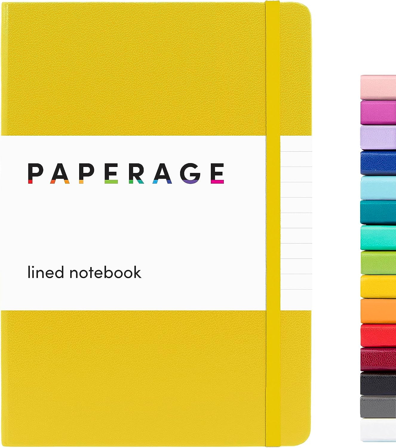 Lined Journal Notebook, (Yellow), 160 Pages, Medium 5.7 Inches X 8 Inches - 100 Gsm Thick Paper, Hardcover