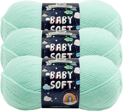 (1 Skein) Babysoft Baby Yarn Yarn, White