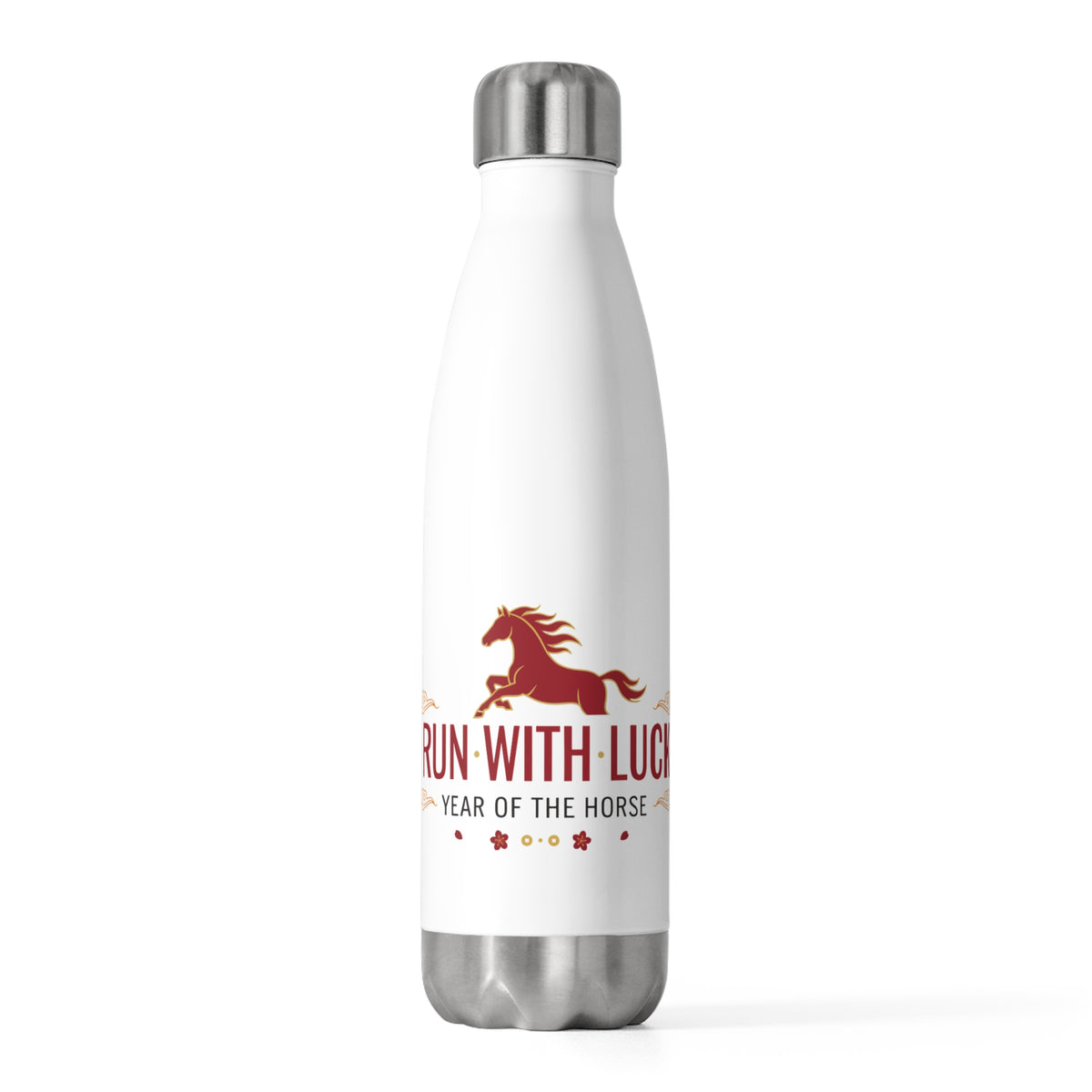 Lucky An Fire Horse 2026 Design | 20oz Insulated Stainless Steel Tumbler | Lunar New Year Gift for Family & Teachers | Red Gold Festive