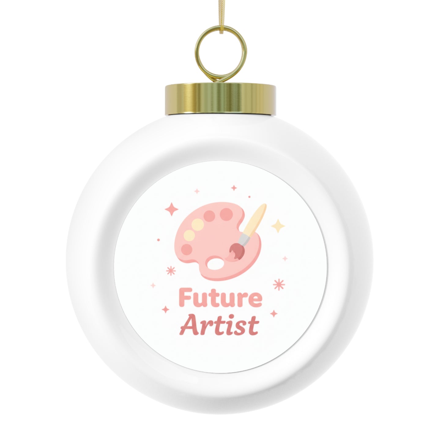 Ceramic Christmas Ball Ornament - Future Artist