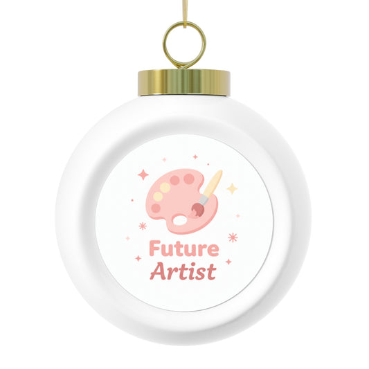 Ceramic Christmas Ball Ornament - Future Artist