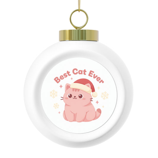 Christmas Ball Ornament - Best Cat Ever