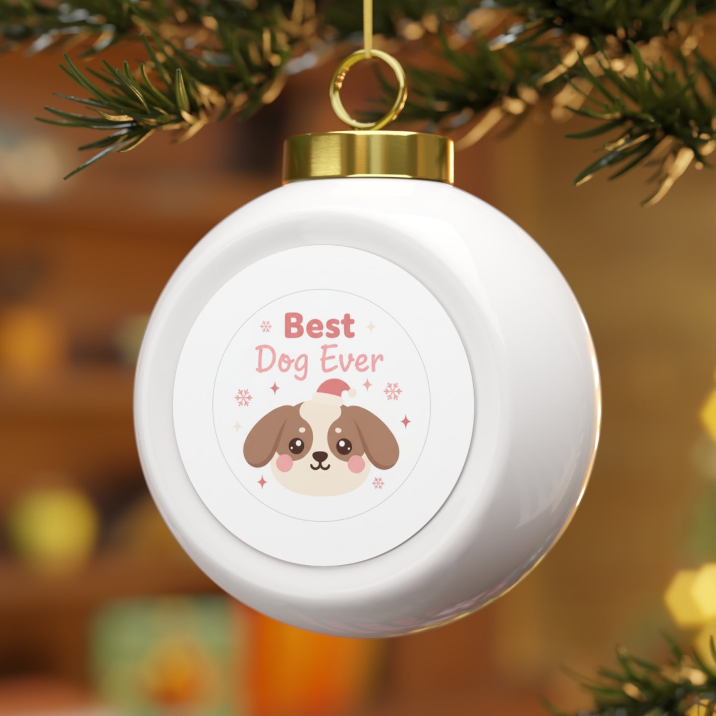 Christmas Ball Ornament - Best Dog Ever