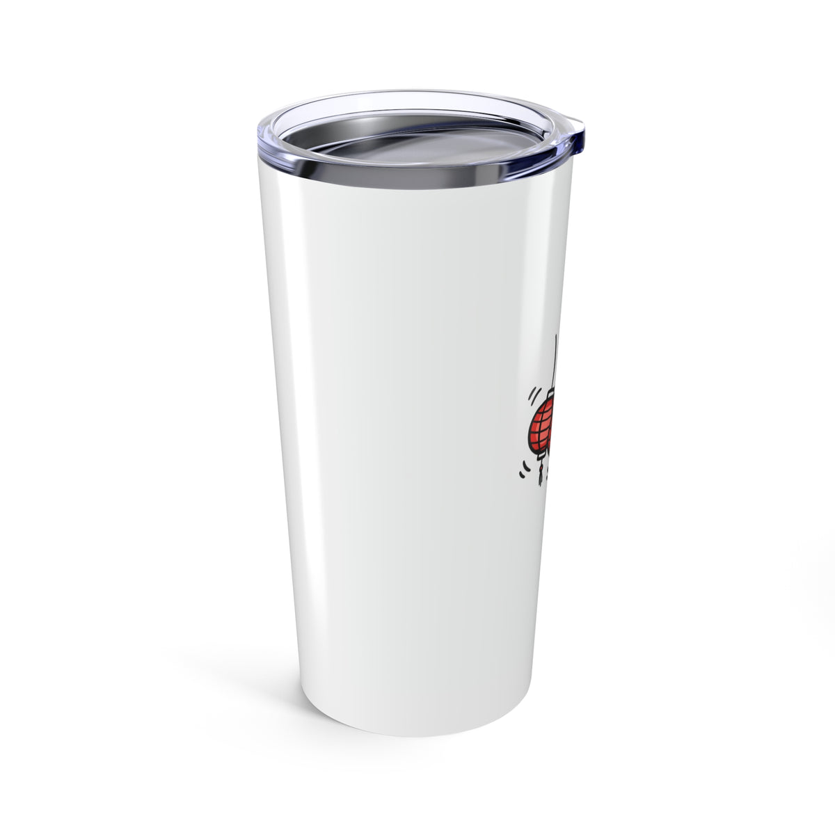 Red Lantern Cluster & Cherry Blossoms | 20oz Stainless Steel Tumbler for Travel | Family & Friend Gift | Chicken Scratch Irony