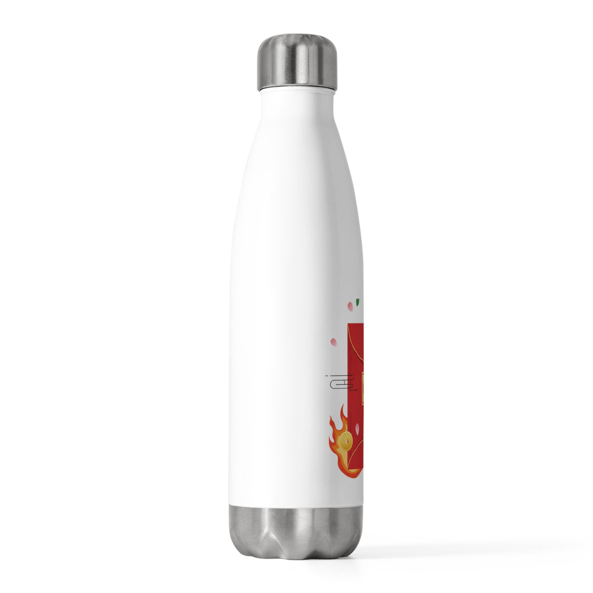 Red Envelope Horse Emblem (Gold Foil) | 20oz Insulated Stainless Tumbler Bottle | Lunar New Year Gift for Family & Teachers | Bold Red