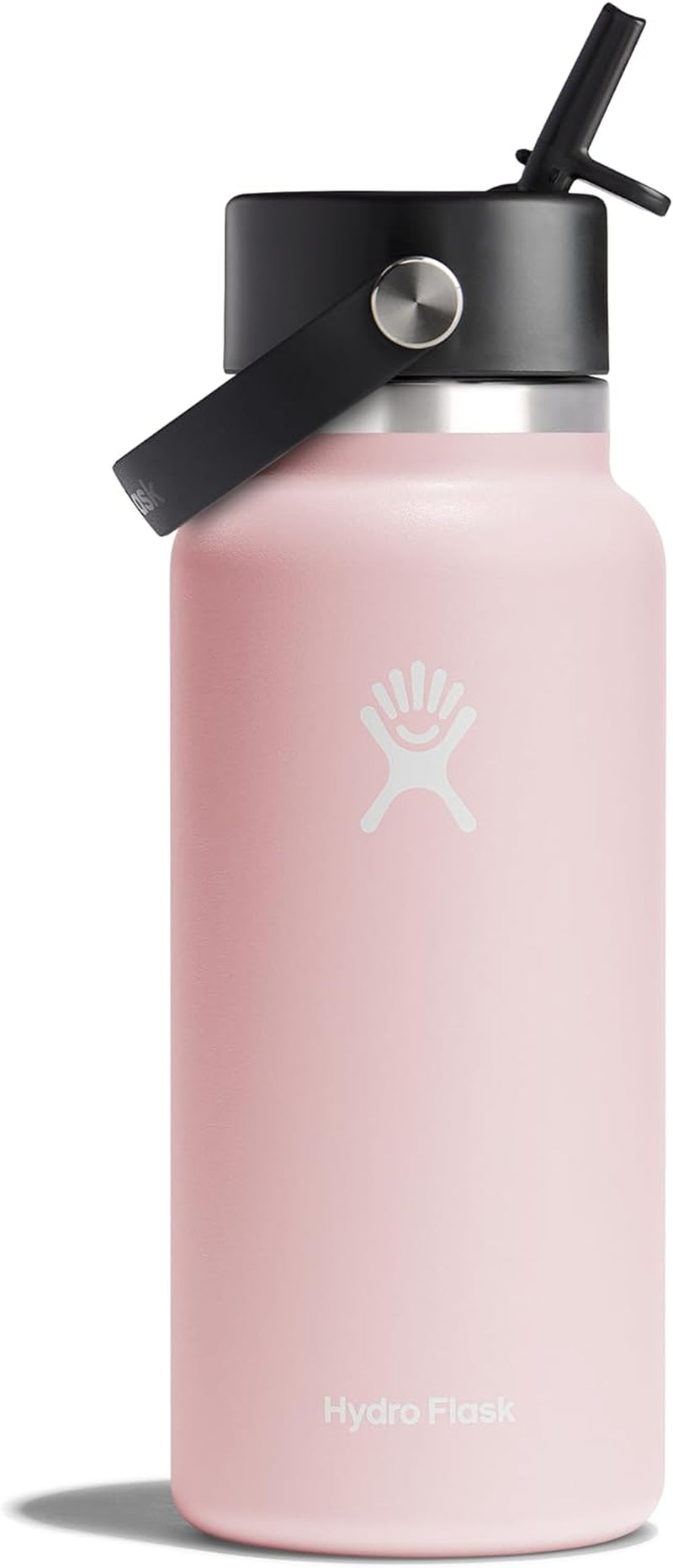 Wide Mouth Vacuum Insulated Stainless Steel Water Bottle with Leakproof Closeable Straw Lid for Cold Water Drinks, Sports, Travel, Car and School