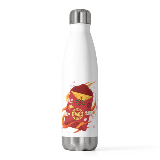 Fire Horse Red Envelope w/ Gold Foil | 20oz Insulated Stainless Tumbler | Lunar New Year Gift for Family & Friends | Festive CNY