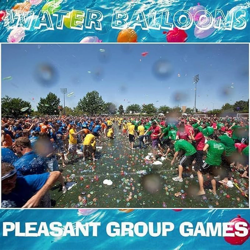 Water Balloons Quick Fill 1000-Piece Set - Ultimate Summer Splash Fun for Kids and Adults, Ideal for Outdoor Parties and Water Fight Games