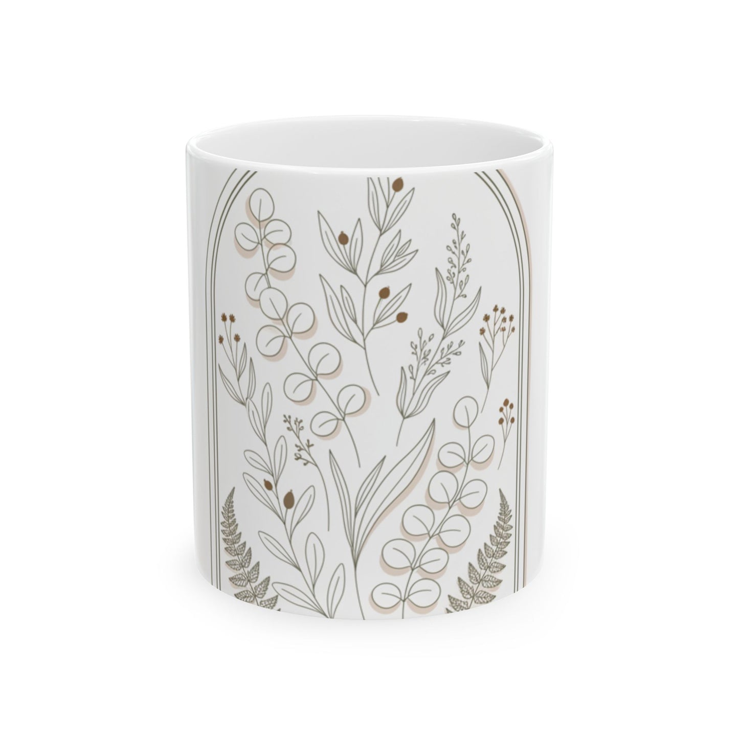 11oz Ceramic Mug, Greenhouse Window, Family Gift, Friend Gift
