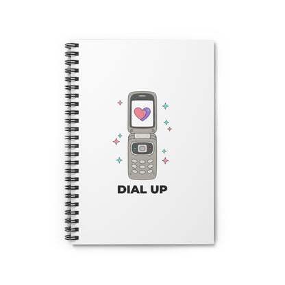 Y2K Flip Phone Heart Screen | Spiral Journal Notebook for Notes & Planning | Back to School, Galentine’s Gift | Aesthetic Valentine