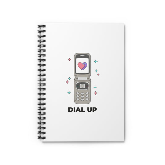 Y2K Flip Phone Heart Screen | Spiral Journal Notebook for Notes & Planning | Back to School, Galentine’s Gift | Aesthetic Valentine