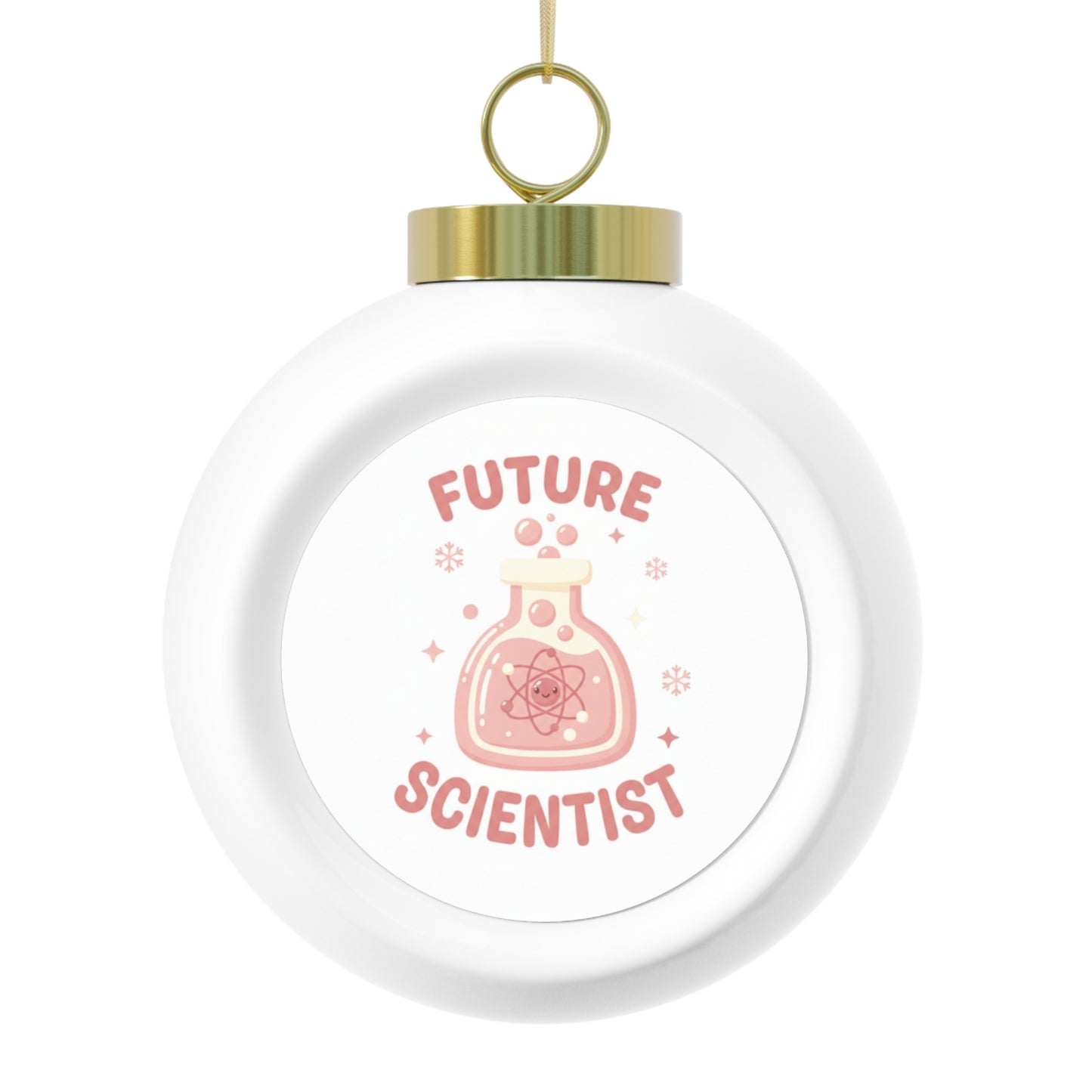 Ceramic Christmas Ball Ornament - Future Scientist