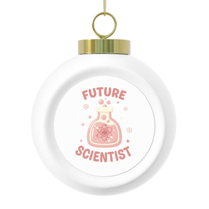 Ceramic Christmas Ball Ornament - Future Scientist