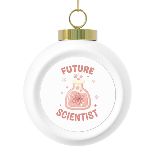 Ceramic Christmas Ball Ornament - Future Scientist