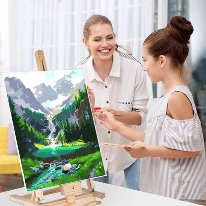 6 Pack Paint by Numbers for Adults Kids Beginner, Adult DIY Landscape Oil Painting for Home Wall Decor 12X16 Inch