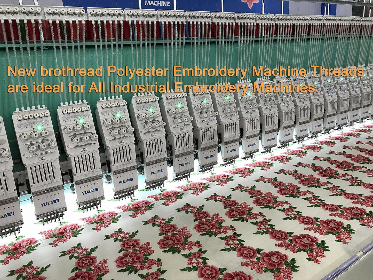 Polyester Embroidery Machine Thread Assorted Color Packs - 40 Options - 5000M Spool - for All Embroidery Machines