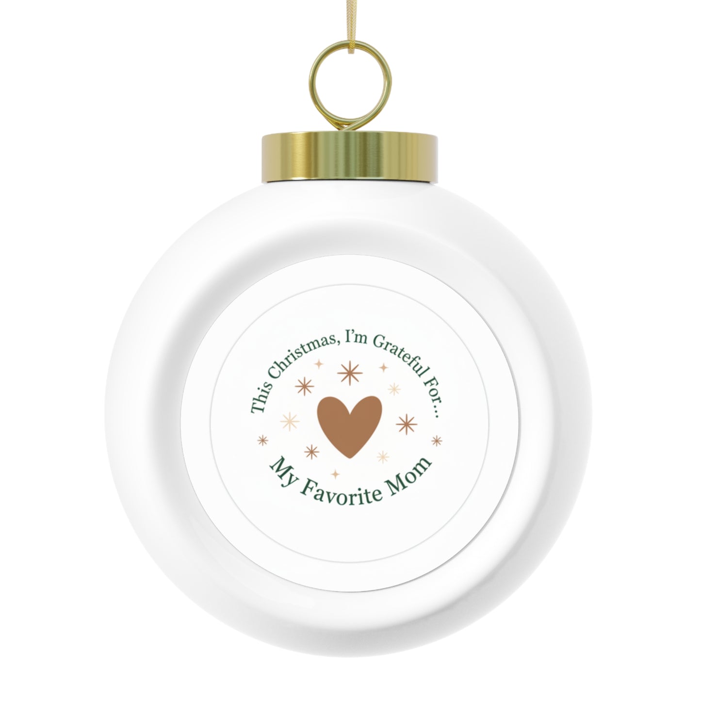Ceramic Christmas Ball Ornament - My Favorite Mom
