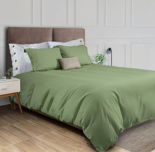 Sage Green Duvet Cover King Size Microfiber Duvet Cover with Zipper Duvet Cover