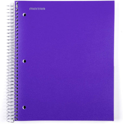 Office Durable Spiral Notebooks, 5 Subject (Arctic Ice, College Ruled 1Pk)