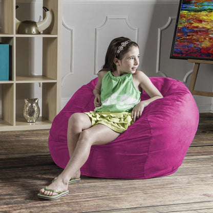 Saxx 3' Bean Bag Chair, Fuchsia