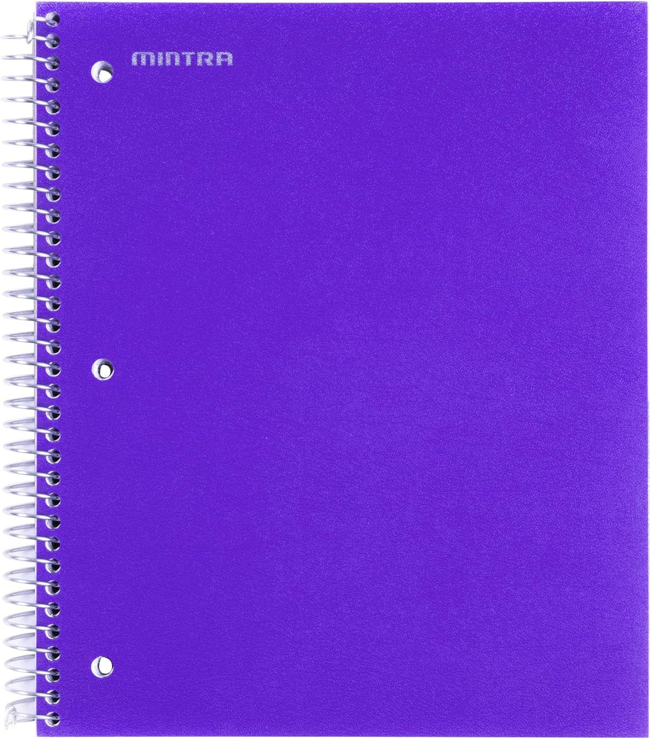 Office Durable Spiral Notebooks, 3 Subject (Black, College Ruled 12Pk)