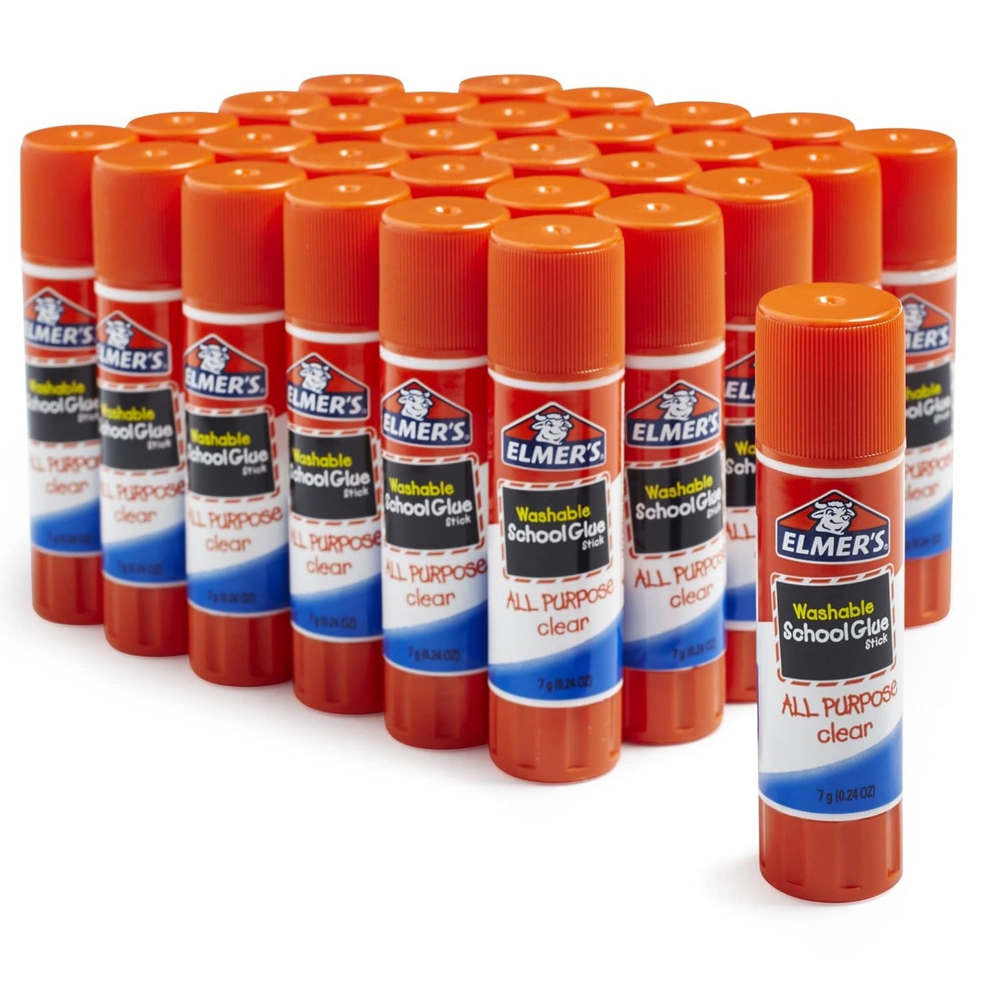 All Purpose School Glue Sticks, Washable, 7 Grams, 30 Count