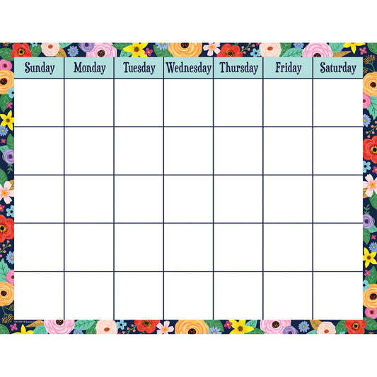 Wildflowers Calendar Chart, 17" x 22"