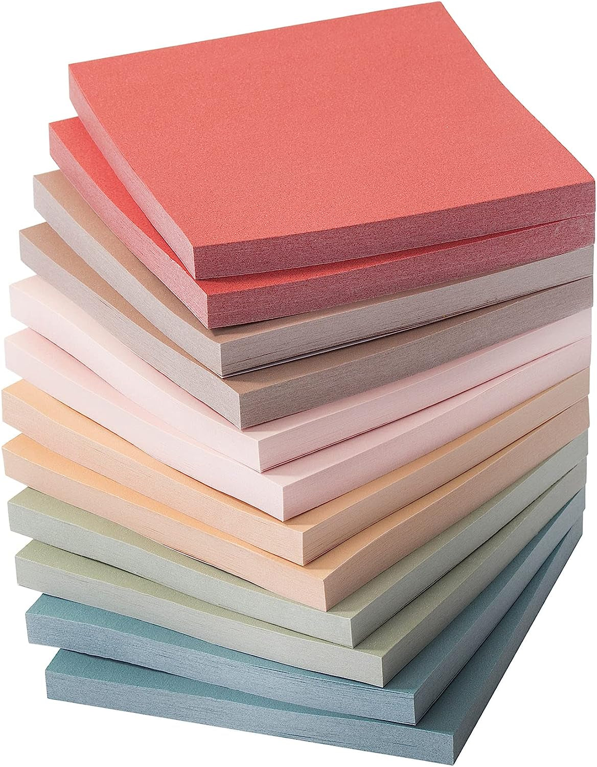 - Sticky Notes, 3”X3”, 12 Pads, Vintage Colors Sticky Notes, Sticky Note, Self-Stick Note Pads, Sticky Pads Sticky Notes Aesthetic, Colorful Sticky Notes, Sticky Notes Bulk Sticky Notes