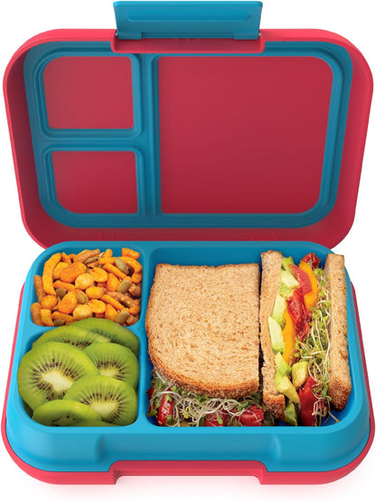 ® Pop - Leak-Proof Lunch Box & Removable Divider for Ages 8+ & Teens - Lunch Container Holds 5 Cups of Food; 3-4 Compartments; Microwave/Dishwasher Safe; 2 Year Warranty (Periwinkle/Pink)