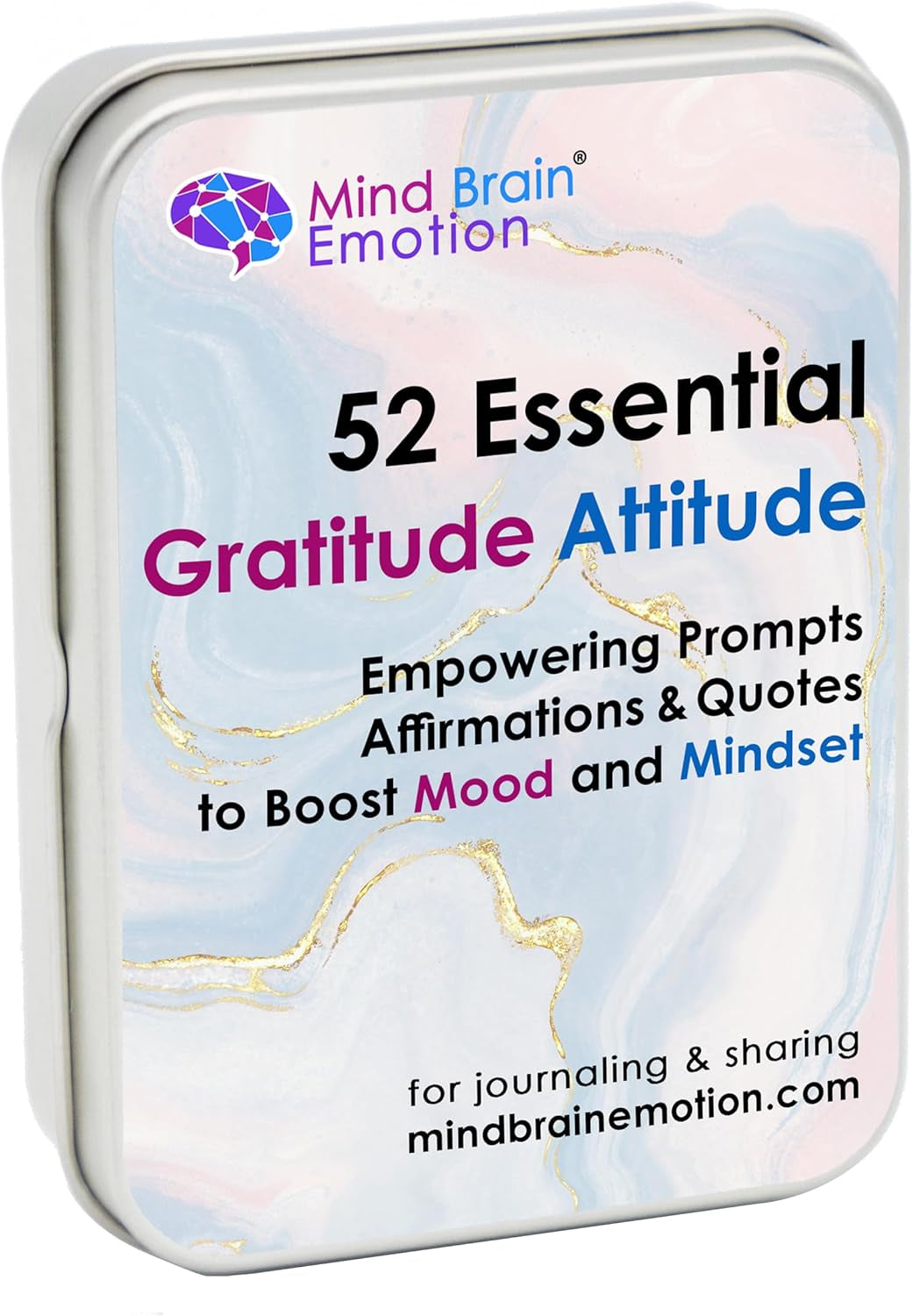 52 Essential Gratitude Attitude: Journal & Conversation Cards to Boost Mood & Mindset - Empowering Prompts, Self-Help Affirmations, and Insightful Quotes - by Harvard Educator for Kids & Adults