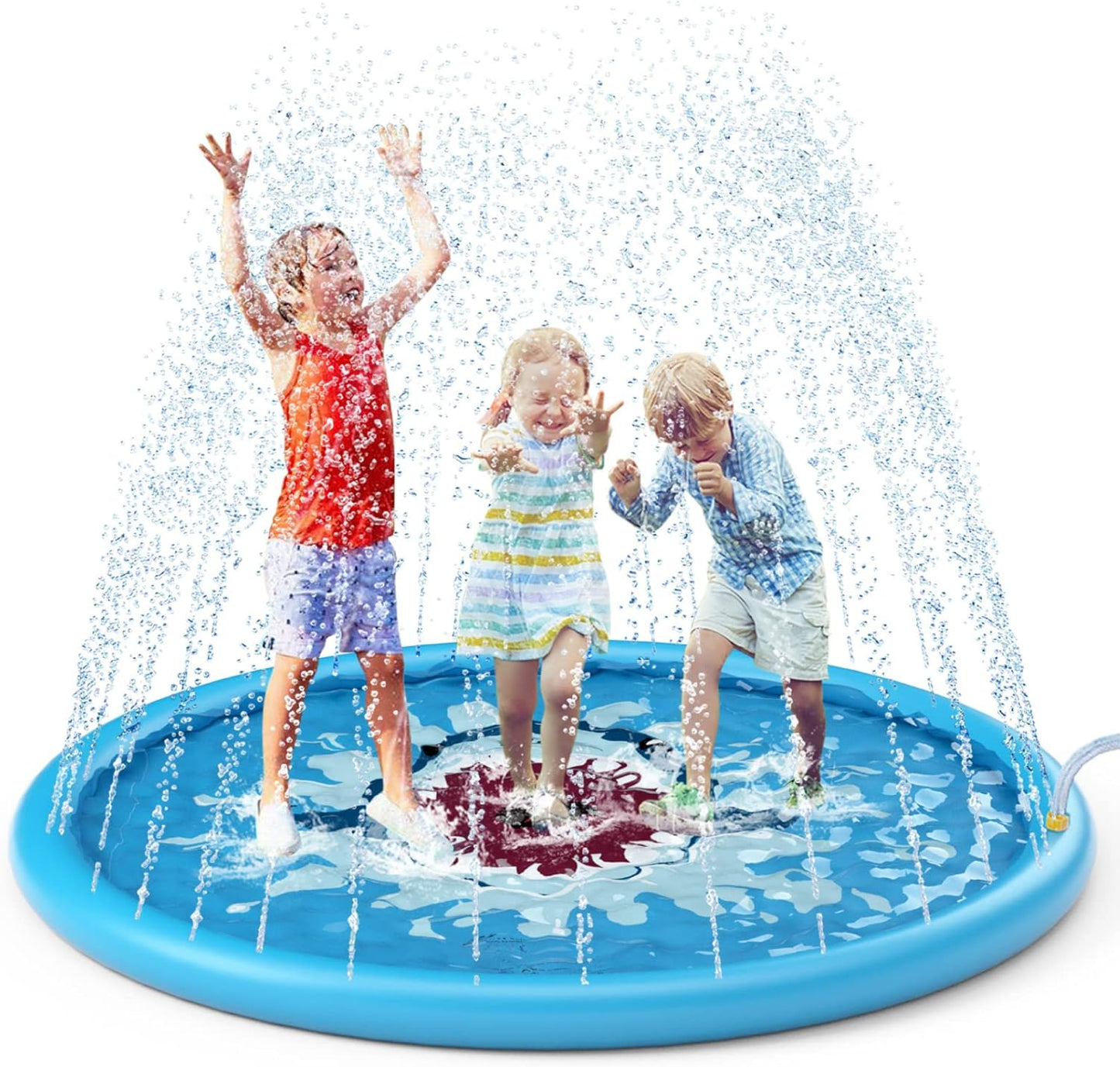 Splash Pad Sprinkler/ Play Mat for Kids, Outdoor Water Toys Inflatable for Baby Toddler Boys Girls Children Age 18+ Months ,Outside Backyard Dog Pool