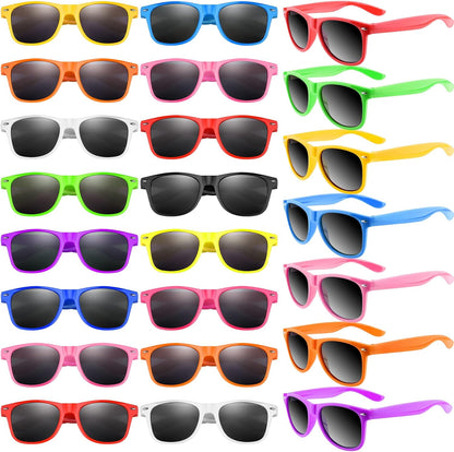 Sunglasses Party Favors Neon Colors Sunglasses Bulk Goody Bag Fillers for Beach Birthday Party Pool Party Supplies