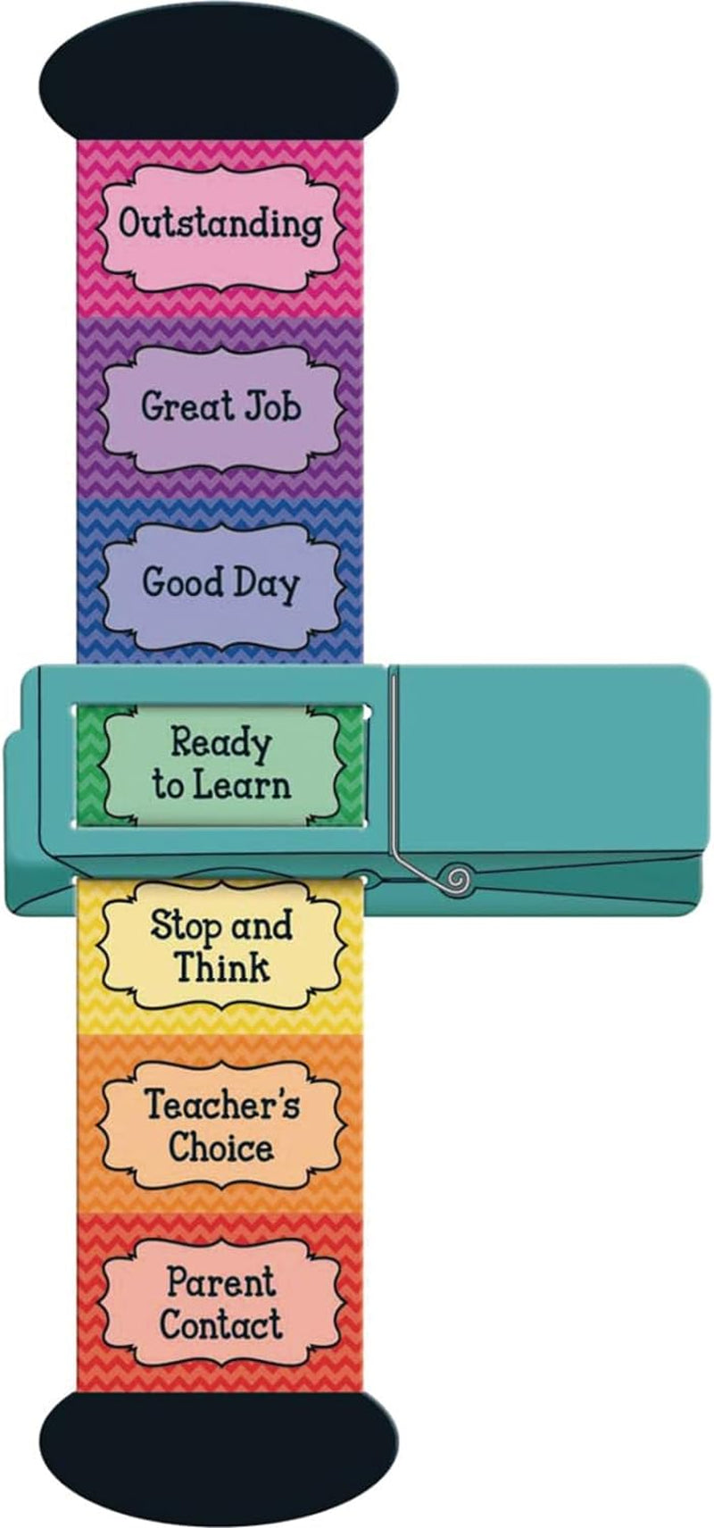 Mini Behavior Trackers (Set of 12) – 8⅜"H Each – Encourage Students to Monitor Behavior by Moving Slider – Personal Behavior Tracker for Student Desks – Foster Behavior Awareness