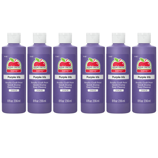 Acrylic Paint Matte, 8oz., Purple Iris, Pack of 6
