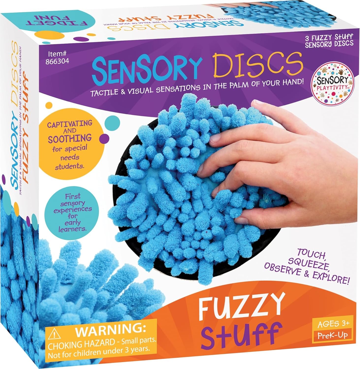 Fuzzy Stuff Sensory Discs Pack of 3