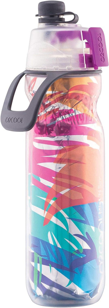 Arcticsqueeze Insulated Mist 'N Sip Water Bottle | BPA Free, 2-In-1 Mist and Sip Function W/No Leak, Locking Pull Top Spout : 20 Oz | Color Collection: Ombre, Raspberry Ombre