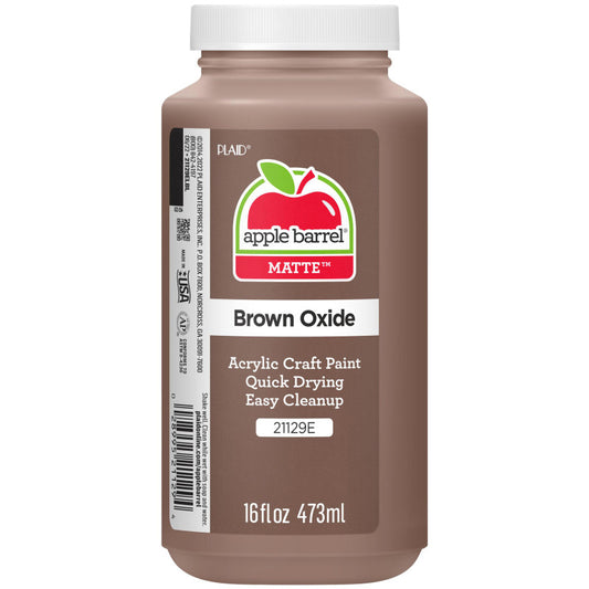 Acrylic Paint Matte, 16oz., Brown Oxide