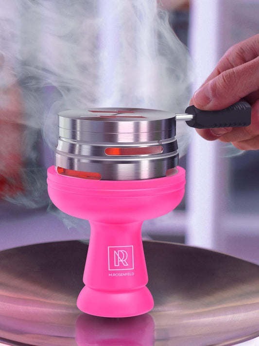 M. ROSENFELD Pink Hookah Bowl Set Silicone – Premium Shisha Bowl Phunnel Hookah