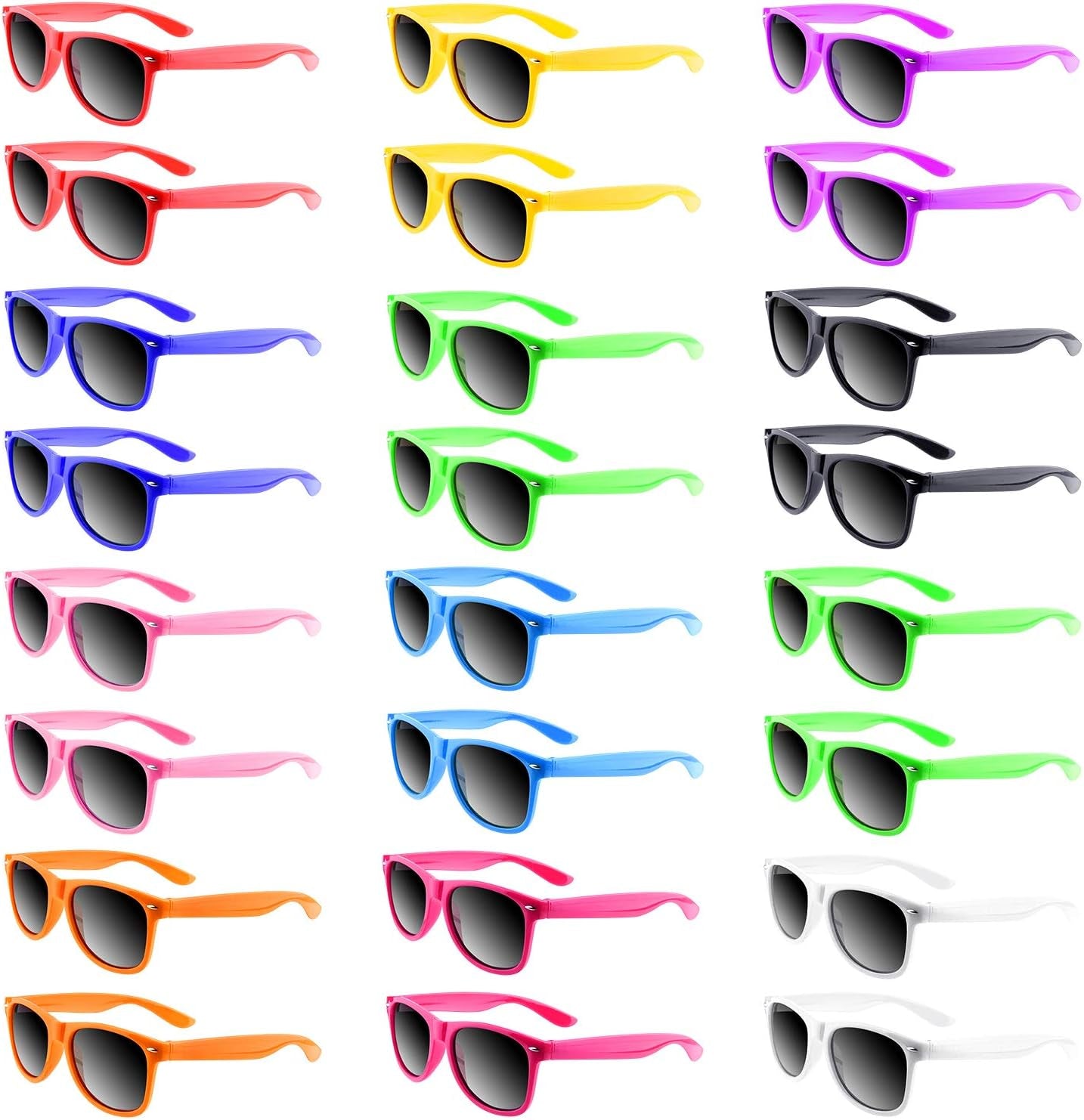 Sunglasses Party Favors Neon Colors Sunglasses Bulk Goody Bag Fillers for Beach Birthday Party Pool Party Supplies