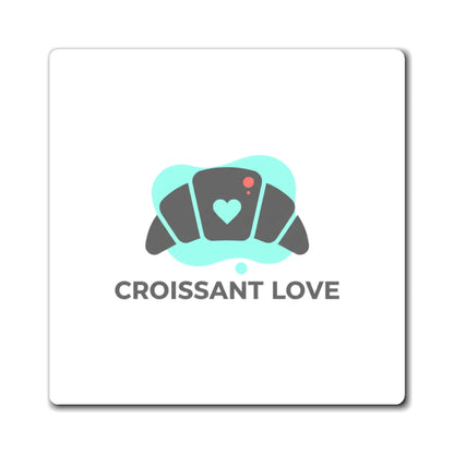 Croissant Love Magnet | Cafe Aesthetic Fridge Magnet Set | Galentine’s & Valentine Gift for Friends | Parisian Y2K Cute