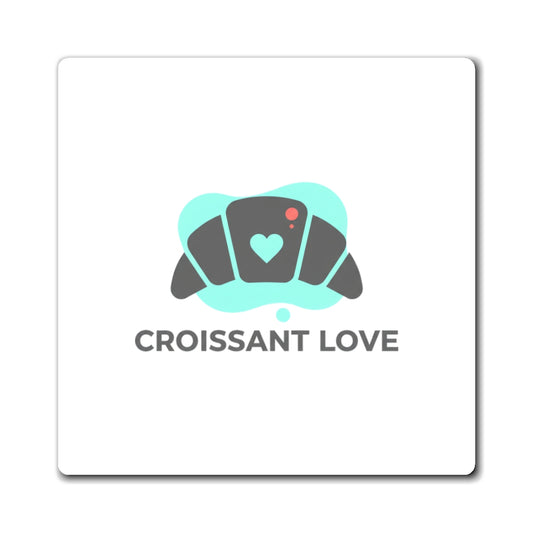 Croissant Love Magnet | Cafe Aesthetic Fridge Magnet Set | Galentine’s & Valentine Gift for Friends | Parisian Y2K Cute