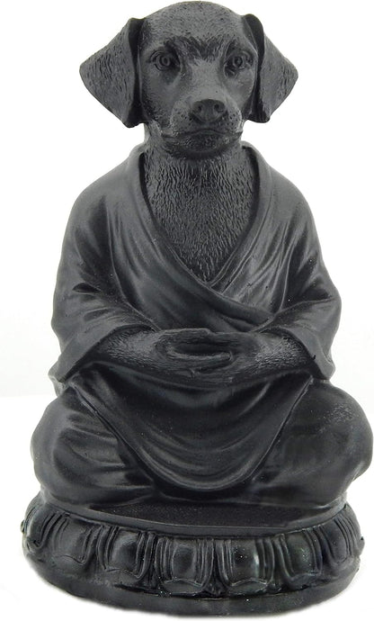 29608 Dog Statue Zen Buddha Yoga Pose Meditation 6 Inch