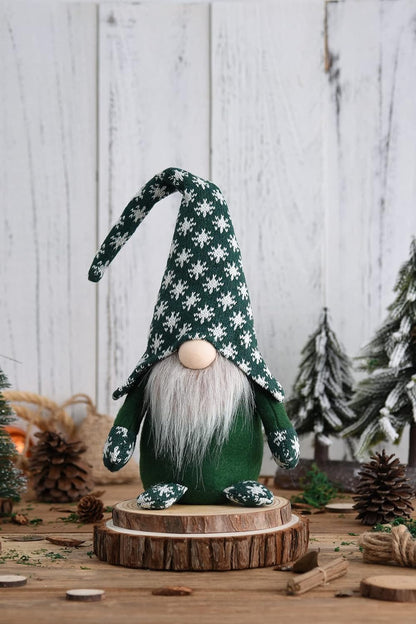 Handmade Christmas Plush Gnomes Home Tomte Gnome for All Seasons Swedish Dwarf Figurine Coffee Corner Decorations 16 Inches (Blue)