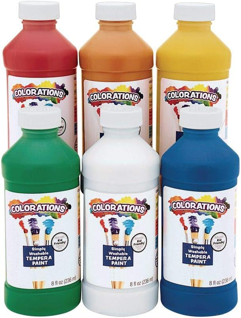 - SWT16 Simply Washable Tempera Paints, 16 Fl Oz, Set of 11 Colors, Non Toxic, Vibrant, Bold, Kids Paint, Craft, Hobby, Arts & Crafts, Fun, Art Supplies