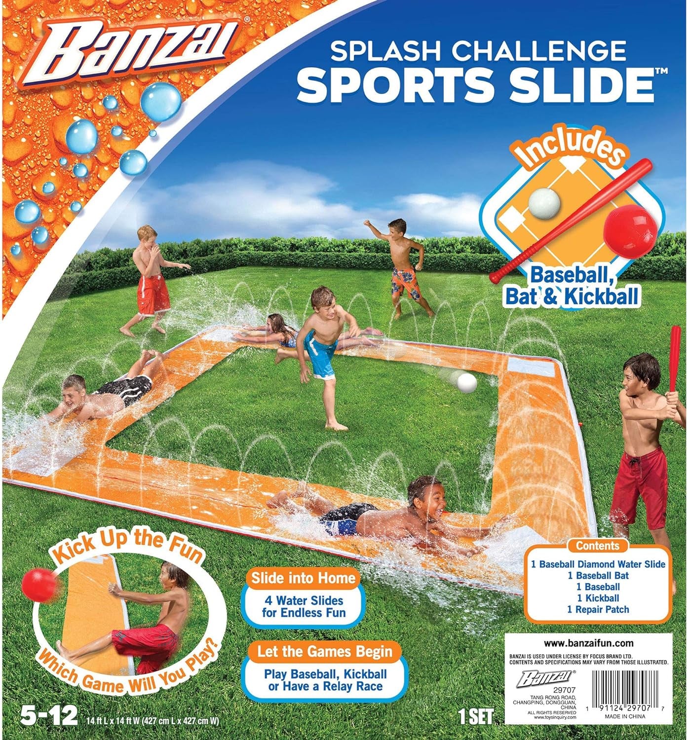 Spring and Summer Toys Grand Slam Baseball Water Slide