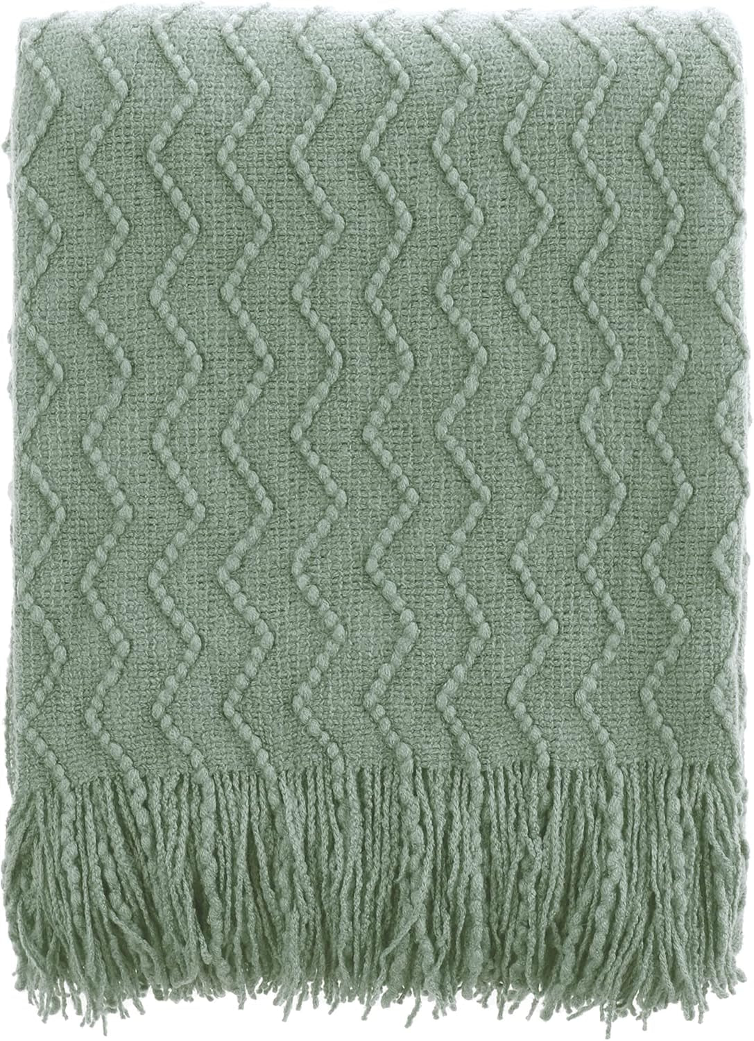 Sage Green Throw Blanket for Couch, Home Decor Sage Throw Blankets, Spring Green Blanket for Bedroom Decor Housewarming Gifts, 50"X60"
