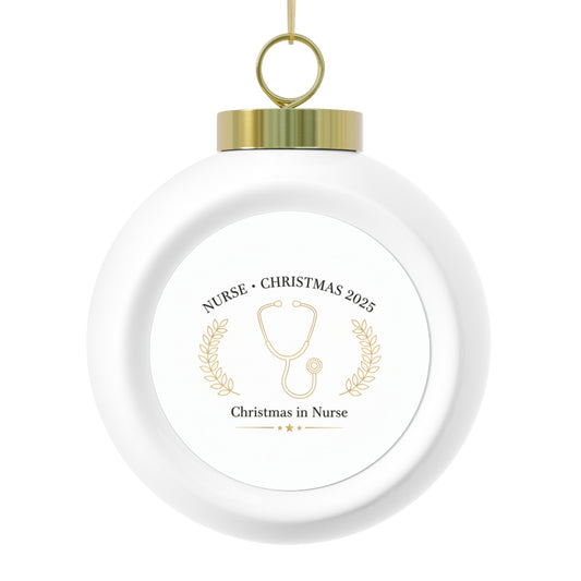 Ceramic Christmas Ornament — Nurse • Christmas 2025