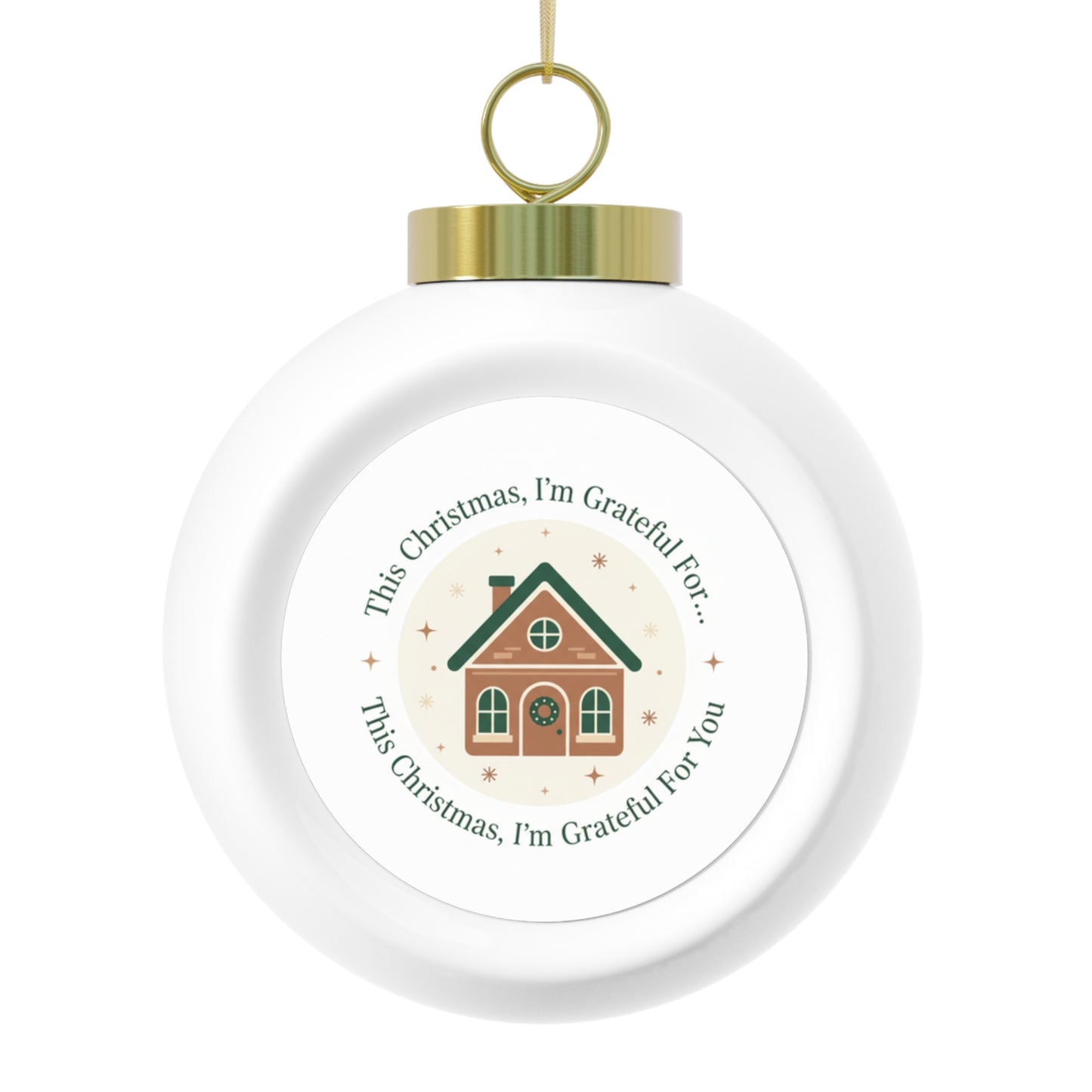 Christmas Ball Ornament – This Christmas I'm Grateful For You