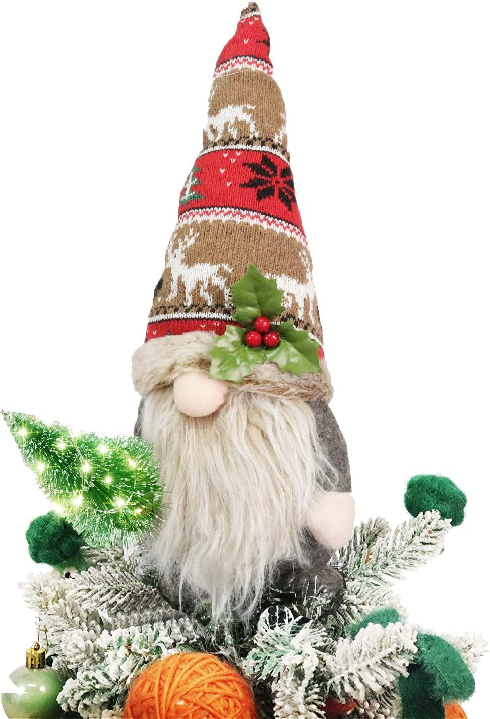 Christmas Tree Topper, Gnome Christmas Decoration, Star Tree Topper, Gnome Christmas Tree Topper, Hand Made Christmas Tree Decoration