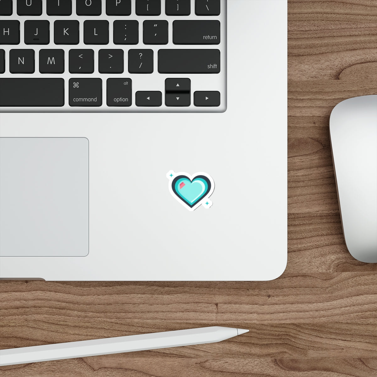 Chrome 3D Heart Sticker | Die-Cut Vinyl Decal for Laptop & Phone | Valentine & Galentine Gift | Y2K Aesthetic
